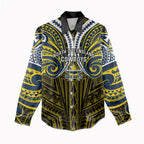 Custom North Queensland Cowboys Women Casual Shirt Bull Warrior Polynesia Islander Rugby Mascot