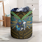 Custom Parramatta Eels Laundry Basket Eel Warrior Polynesia Islander Rugby Mascot