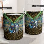 Custom Parramatta Eels Laundry Basket Eel Warrior Polynesia Islander Rugby Mascot