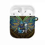 Custom Parramatta Eels AirPods Case Eel Warrior Polynesia Islander Rugby Mascot