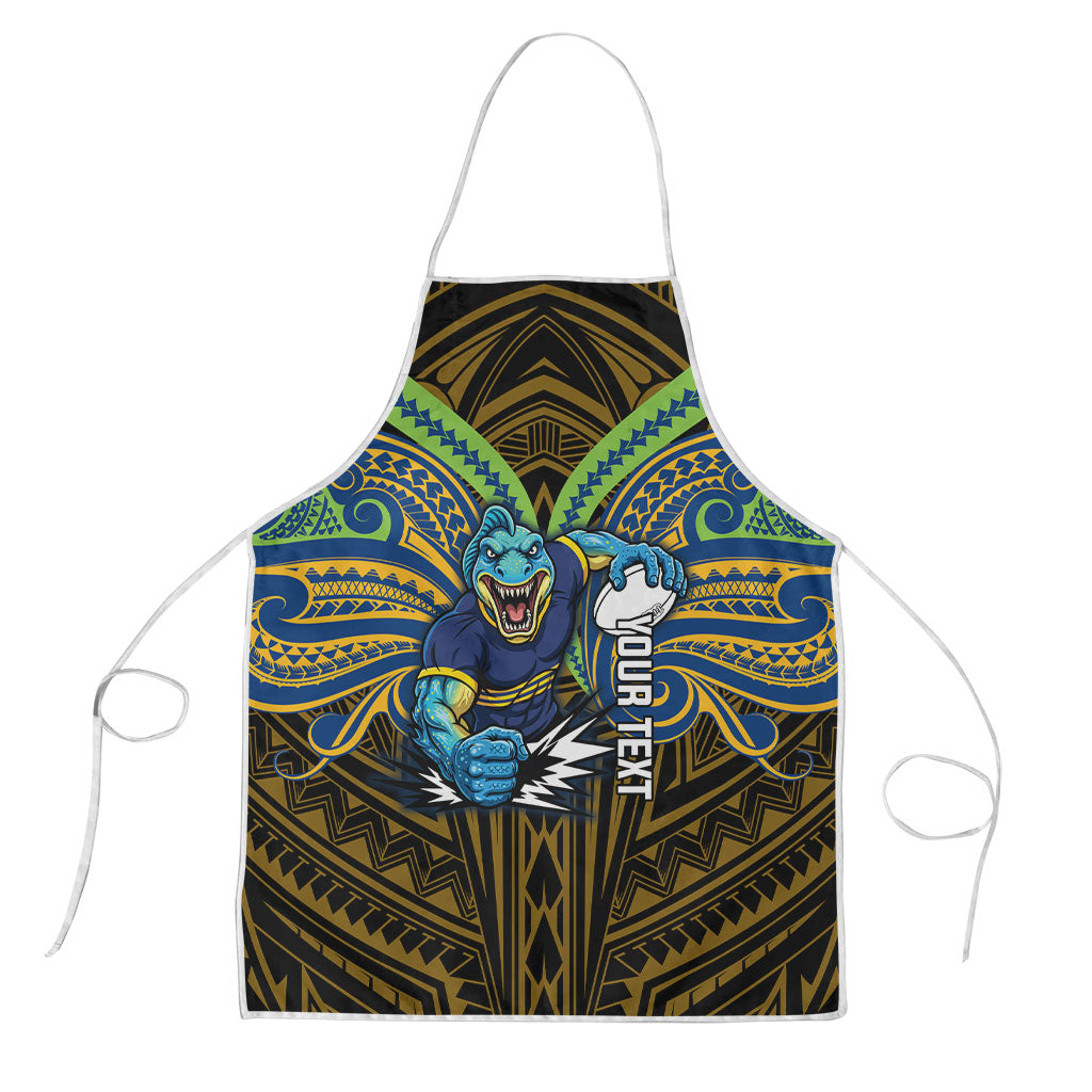 Custom Parramatta Eels Apron Eel Warrior Polynesia Islander Rugby Mascot