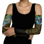 Custom Parramatta Eels Arm Sleeves Eel Warrior Polynesia Islander Rugby Mascot