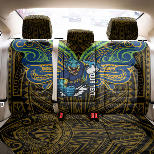 Custom Parramatta Eels Back Car Seat Cover Eel Warrior Polynesia Islander Rugby Mascot