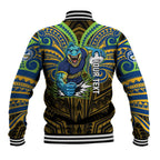 Custom Parramatta Eels Baseball Jacket Eel Warrior Polynesia Islander Rugby Mascot