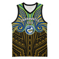 Custom Parramatta Eels Basketball Jersey Eel Warrior Polynesia Islander Rugby Mascot
