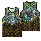 Custom Parramatta Eels Basketball Jersey Eel Warrior Polynesia Islander Rugby Mascot