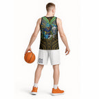 Custom Parramatta Eels Basketball Jersey Eel Warrior Polynesia Islander Rugby Mascot