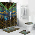 Custom Parramatta Eels Bathroom Set Eel Warrior Polynesia Islander Rugby Mascot