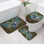 Custom Parramatta Eels Bathroom Set Eel Warrior Polynesia Islander Rugby Mascot