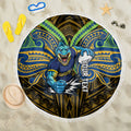 Custom Parramatta Eels Beach Blanket Eel Warrior Polynesia Islander Rugby Mascot