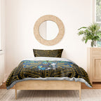 Custom Parramatta Eels Bedding Set Eel Warrior Polynesia Islander Rugby Mascot