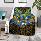 Custom Parramatta Eels Blanket Eel Warrior Polynesia Islander Rugby Mascot