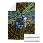 Custom Parramatta Eels Blanket Eel Warrior Polynesia Islander Rugby Mascot