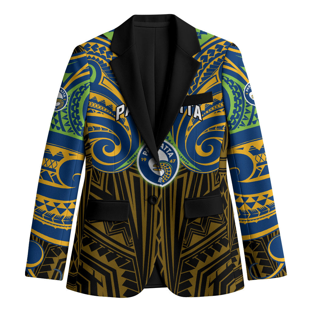 Custom Parramatta Eels Blazer Eel Warrior Polynesia Islander Rugby Mascot