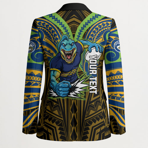Custom Parramatta Eels Blazer Eel Warrior Polynesia Islander Rugby Mascot