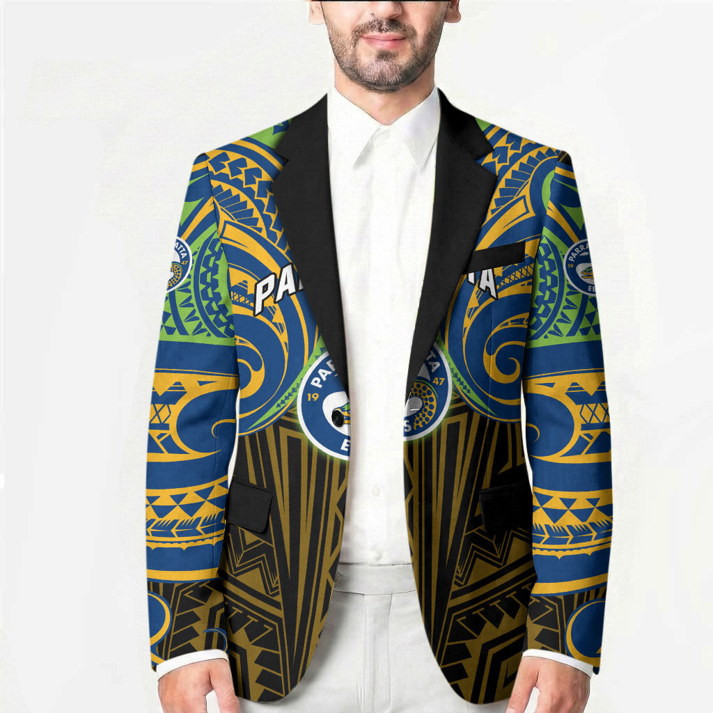 Custom Parramatta Eels Blazer Eel Warrior Polynesia Islander Rugby Mascot