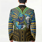 Custom Parramatta Eels Blazer Eel Warrior Polynesia Islander Rugby Mascot