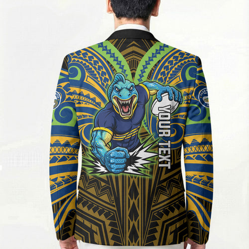 Custom Parramatta Eels Blazer Eel Warrior Polynesia Islander Rugby Mascot