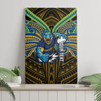Custom Parramatta Eels Canvas Wall Art Eel Warrior Polynesia Islander Rugby Mascot