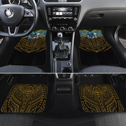 Custom Parramatta Eels Car Mats Eel Warrior Polynesia Islander Rugby Mascot