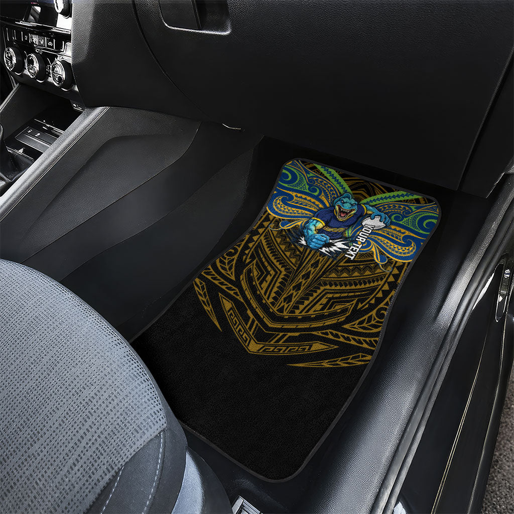 Custom Parramatta Eels Car Mats Eel Warrior Polynesia Islander Rugby Mascot