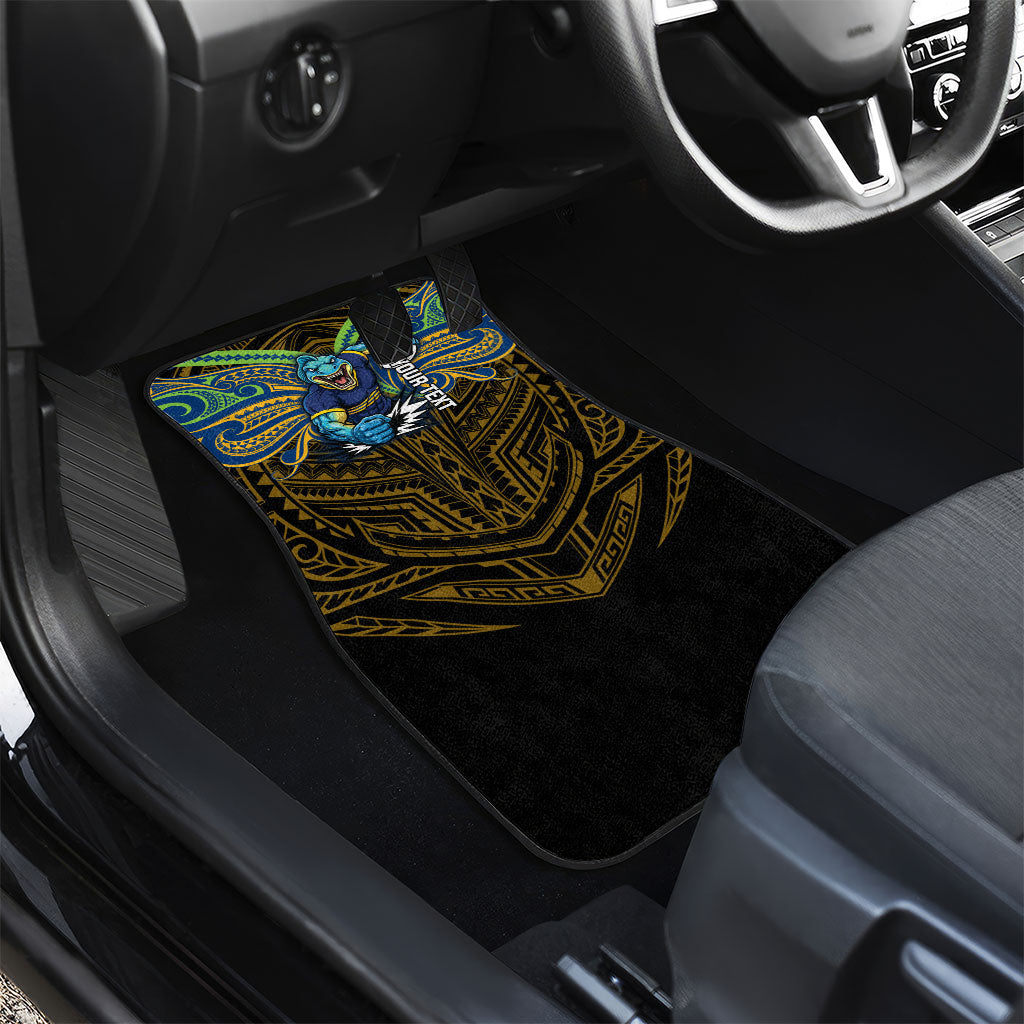Custom Parramatta Eels Car Mats Eel Warrior Polynesia Islander Rugby Mascot