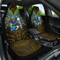 Custom Parramatta Eels Car Seat Cover Eel Warrior Polynesia Islander Rugby Mascot