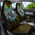 Custom Parramatta Eels Car Seat Cover Eel Warrior Polynesia Islander Rugby Mascot