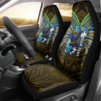 Custom Parramatta Eels Car Seat Cover Eel Warrior Polynesia Islander Rugby Mascot