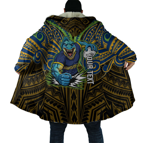 Custom Parramatta Eels Cloak Eel Warrior Polynesia Islander Rugby Mascot