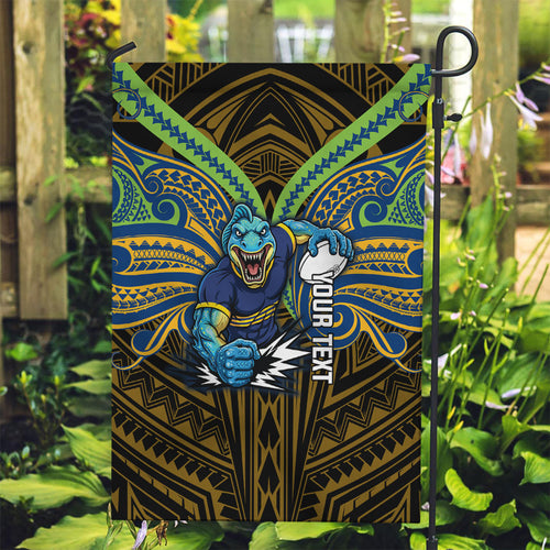 Custom Parramatta Eels Garden Flag Eel Warrior Polynesia Islander Rugby Mascot