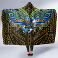 Custom Parramatta Eels Hooded Blanket Eel Warrior Polynesia Islander Rugby Mascot