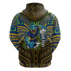 Custom Parramatta Eels Hoodie Eel Warrior Polynesia Islander Rugby Mascot
