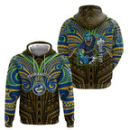 Custom Parramatta Eels Hoodie Eel Warrior Polynesia Islander Rugby Mascot