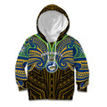 Custom Parramatta Eels Kid Hoodie Eel Warrior Polynesia Islander Rugby Mascot