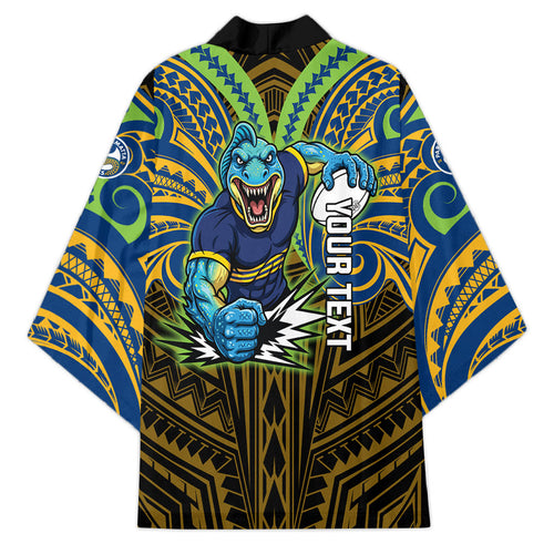 Custom Parramatta Eels Kimono Eel Warrior Polynesia Islander Rugby Mascot