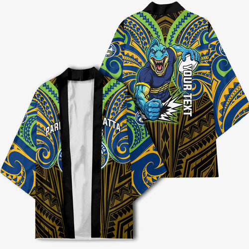Custom Parramatta Eels Kimono Eel Warrior Polynesia Islander Rugby Mascot