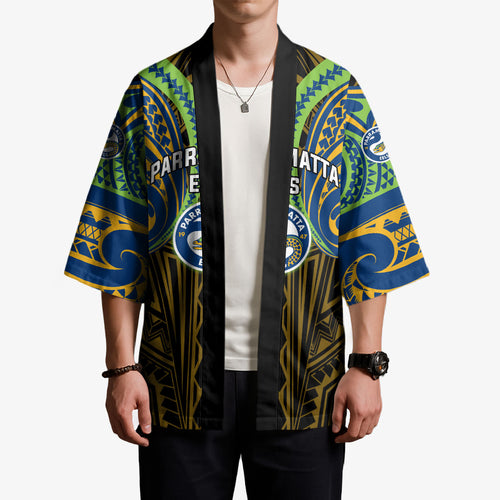 Custom Parramatta Eels Kimono Eel Warrior Polynesia Islander Rugby Mascot