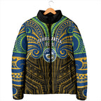 Custom Parramatta Eels Padded Jacket Eel Warrior Polynesia Islander Rugby Mascot