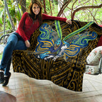 Custom Parramatta Eels Quilt Eel Warrior Polynesia Islander Rugby Mascot
