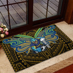 Custom Parramatta Eels Rubber Doormat Eel Warrior Polynesia Islander Rugby Mascot