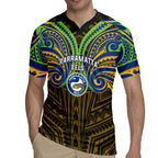 Custom Parramatta Eels Rugby Jersey Eel Warrior Polynesia Islander Rugby Mascot