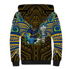 Custom Parramatta Eels Sherpa Hoodie Eel Warrior Polynesia Islander Rugby Mascot