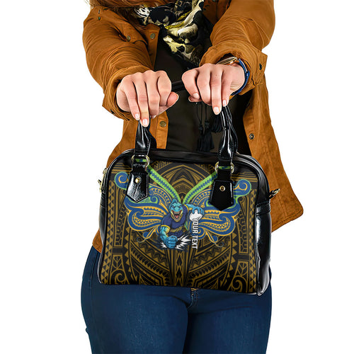 Custom Parramatta Eels Shoulder Handbag Eel Warrior Polynesia Islander Rugby Mascot