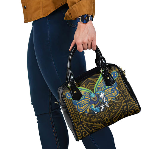 Custom Parramatta Eels Shoulder Handbag Eel Warrior Polynesia Islander Rugby Mascot