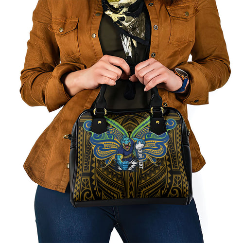 Custom Parramatta Eels Shoulder Handbag Eel Warrior Polynesia Islander Rugby Mascot
