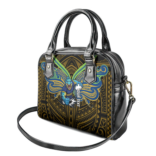 Custom Parramatta Eels Shoulder Handbag Eel Warrior Polynesia Islander Rugby Mascot