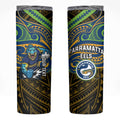 Custom Parramatta Eels Skinny Tumbler Eel Warrior Polynesia Islander Rugby Mascot