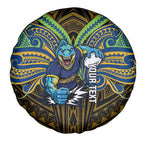 Custom Parramatta Eels Spare Tire Cover Eel Warrior Polynesia Islander Rugby Mascot