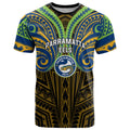 Custom Parramatta Eels T Shirt Eel Warrior Polynesia Islander Rugby Mascot